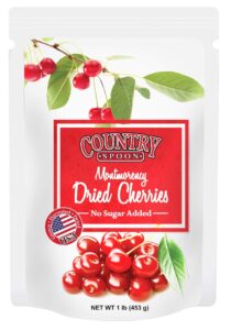 country spoon no sugar added dried tart montmorency cherries, 1 pound