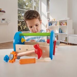 Hape Fix It Kid's Wooden Tool Box and Accessory Play Set