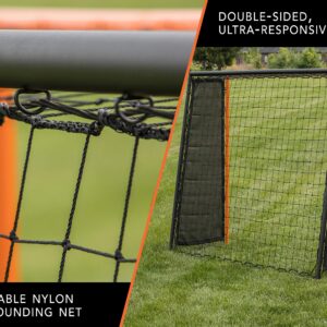 Goalrilla Striker Soccer Rebound Trainer with Double-Sided, Ultra-Responsive Rebounding Net and Goal, Large