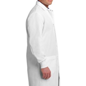 Red Kap Unisex Specialized Cuffed Lab Coat with 3 Front Pockets, White, X-Large