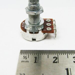 2-pack 250K Long-Shaft Audio-Taper Guitar Volume Potentiometers