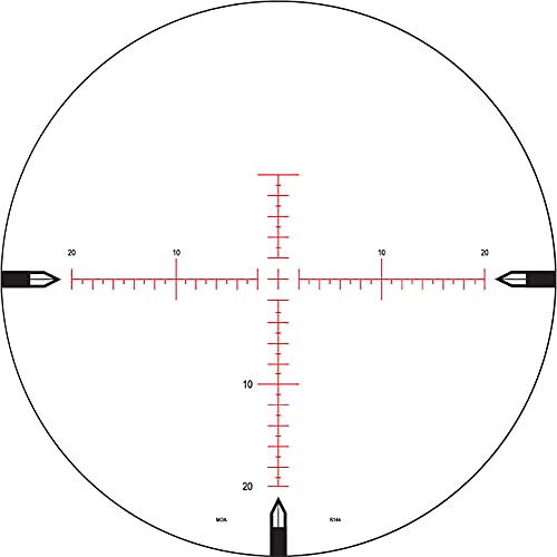 NIGHTFORCE NXS 5.5-22x56mm F2 30mm Tube Precise Black Hunting Gun Scope - ZeroStop Second Focal Plane Long-Range Shooting Scope, Moar - 20 MOA Reticle (C434)