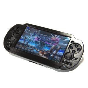 cosmos black aluminum metallic protection hard case cover for playstation ps vita 1000 series, fits for oval start & select button only (not for psv 2000 slim version)