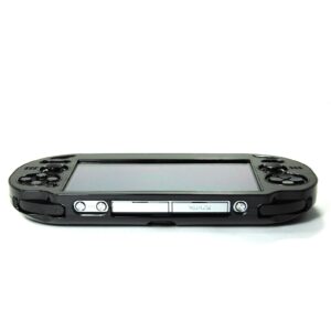 Cosmos Black Aluminum Metallic Protection Hard Case Cover for Playstation PS VITA 1000 Series, Fits for Oval Start & Select Button Only (NOT for PSV 2000 Slim Version)