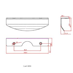 Richelieu Hardware BP80996900 3 1/2-inch (89 mm) Center-to-Center Matte Black Modern Cabinet and Drawer Edge Pull Handle for Kitchen, Bathroom, and Furniture