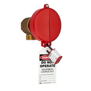 Zing Green Products 7104 RecycLockout Gate Valve Lockout, USA-Made Recycled Plastic, Covers 2.25 to 5 Inch Valves