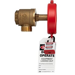 Zing Green Products 7104 RecycLockout Gate Valve Lockout, USA-Made Recycled Plastic, Covers 2.25 to 5 Inch Valves