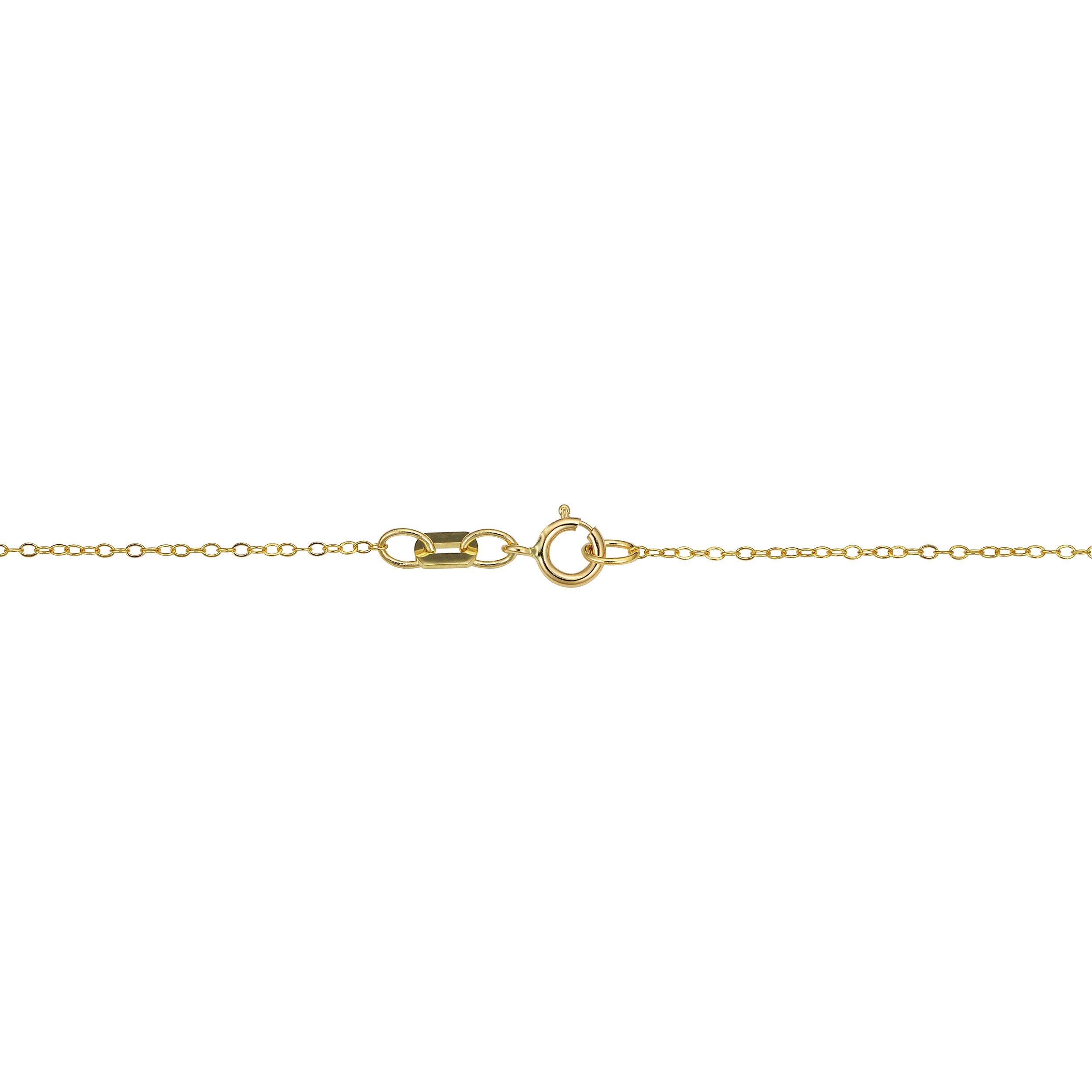 Kooljewelry Solid 14k Yellow Gold Thin Round Cable Chain Necklace (0.7 mm, 16 inch)