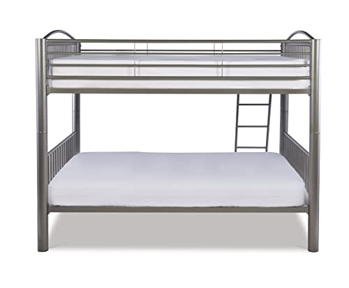 Powell Heavy Metal Bunk Bed, Full Over Full, Pewter