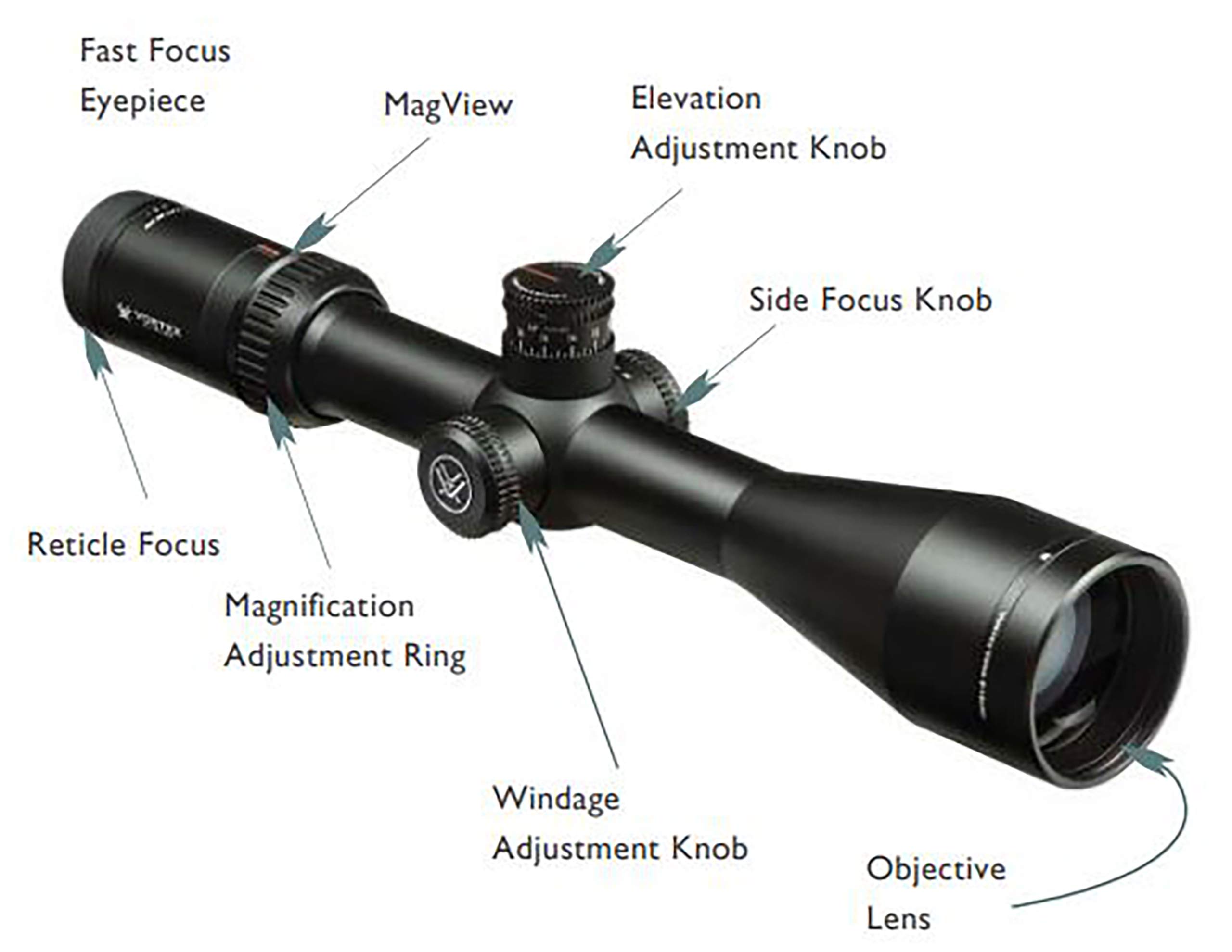 Vortex Optics Viper HS LR 6-24x50 First Focal Plane Riflescope - XLR Reticle (MOA)