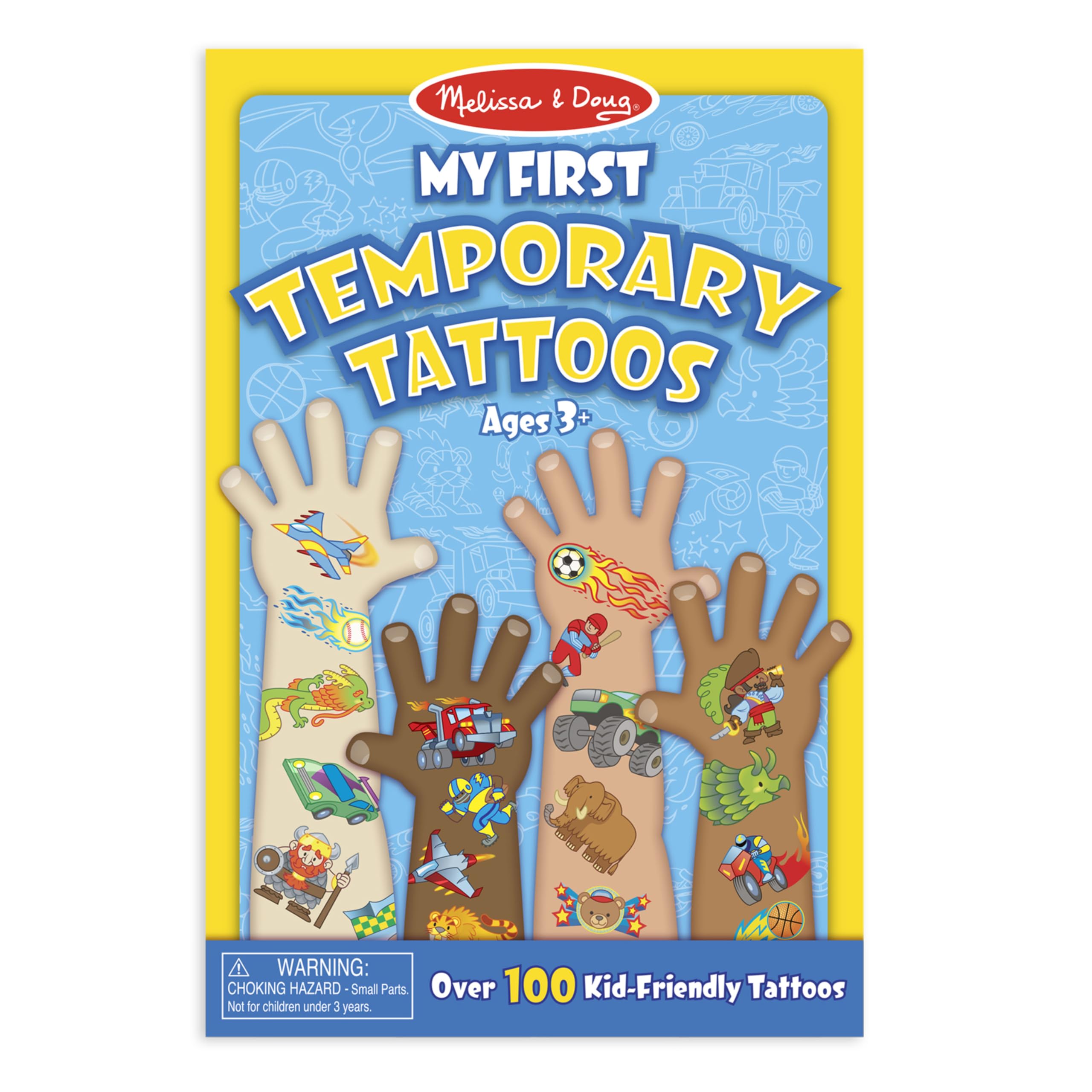 Melissa & Doug My First Temporary Tattoos - Blue