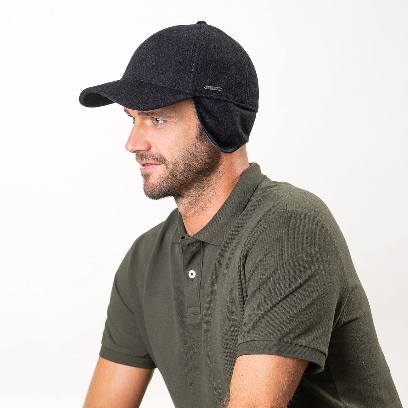 Stetson Vaby Ear Flaps Cap Men anthracite 7 1/2-7 5/8