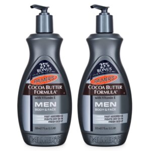 Palmer's Cocoa Butter Formula Men Body and Face Moisturizer 13.5 Ounce (2 Count)