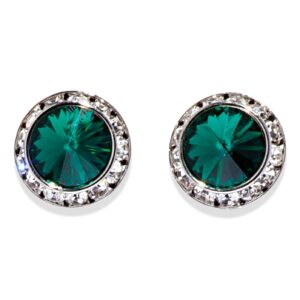 Dasha 17mm Pierced Crystal Performance Earrings Crystal 2710P