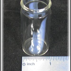 "Medicine Vial" 2 1/4-inch Glass Guitar Slide - a classic slide style for playing the blues