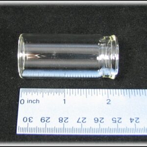 "Medicine Vial" 2 1/4-inch Glass Guitar Slide - a classic slide style for playing the blues