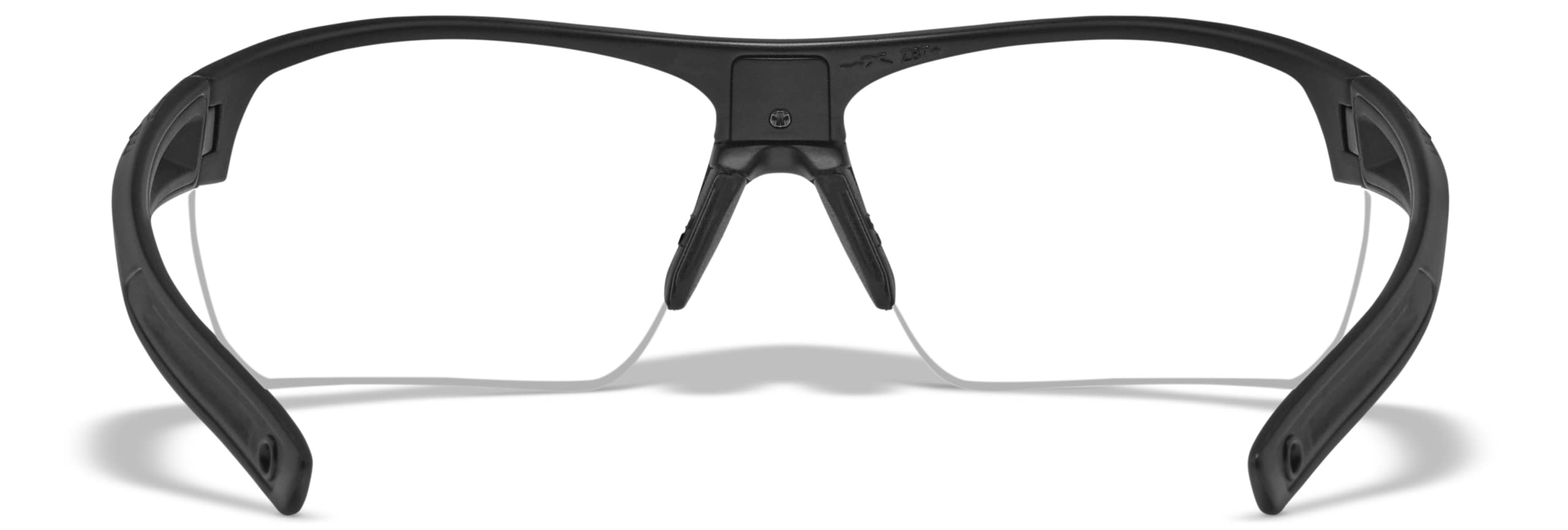 Wiley X 4004 Guard Advanced Glasses Smoke Grey Clear Lenses Matte Black Frame