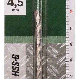 Bosch 1pc. HSS-G Drill Bit (Metal, Hard Plastic, Ø 4.5 x 47 x 80mm, Accessory Drill Driver)