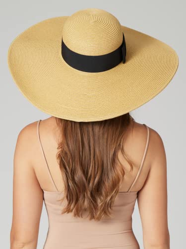 San Diego Hat Company Women's Floppy SPF 50+ Sun Hat, Camel, One Size