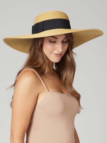 San Diego Hat Company Women's Floppy SPF 50+ Sun Hat, Camel, One Size