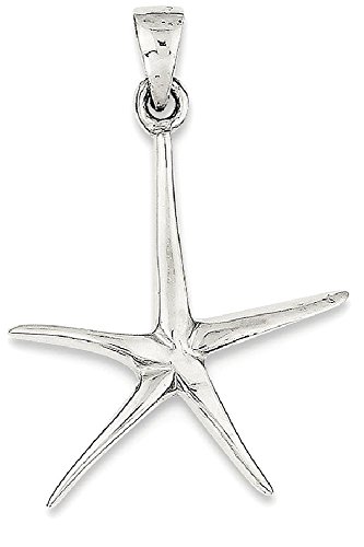 IceCarats 925 Sterling Silver Starfish Necklace Charm Pendant Only