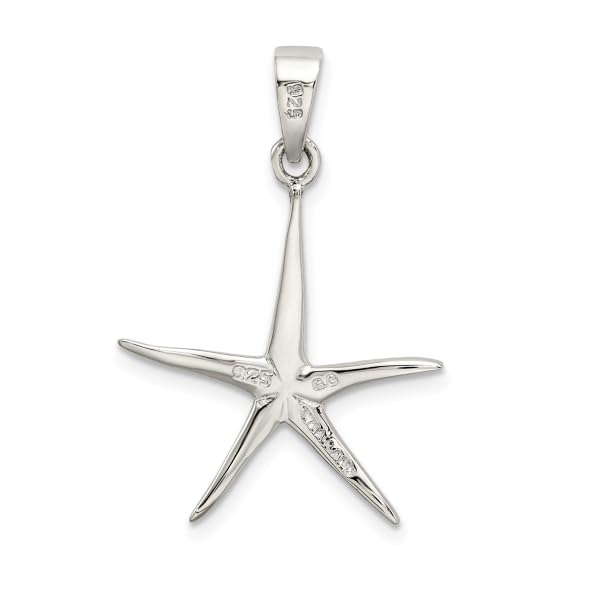 IceCarats 925 Sterling Silver Starfish Necklace Charm Pendant Only