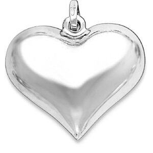 IceCarats 925 Sterling Silver Heart Love Necklace Charm Pendant 25mm x 24mm Only