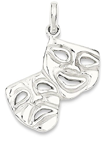 IceCarats 925 Sterling Silver Comedy Tragedy Necklace Charm Pendant Only