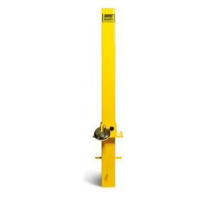 Maypole MP9739 Fold Down Security Post Concrete Set Type - Yellow