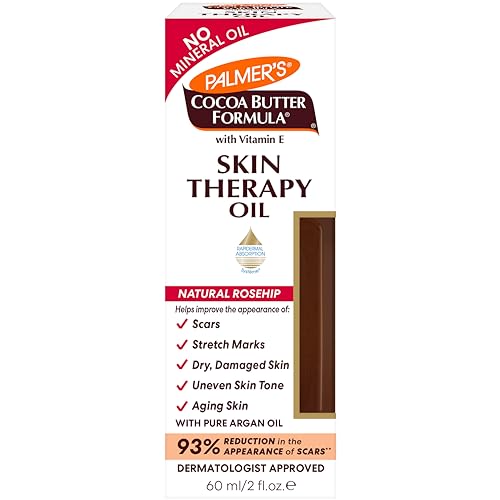 Palmer's Cocoa Butter Formula Skin Therapy Moisturizing Body Oil with Vitamin E, Rosehip Fragrance, 2 Ounces