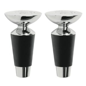 collins 2-piece die cast wine stopper set