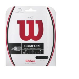 WILSON Sporting Goods NXT Tennis String Set, Black, 17-Guage