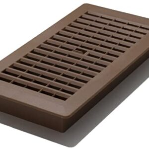 Decor Grates PL410-OB 4-Inch by 10-Inch Plastic Floor Register, Oak Brown