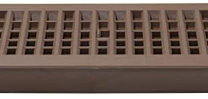 Decor Grates PL410-OB 4-Inch by 10-Inch Plastic Floor Register, Oak Brown