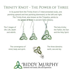 Biddy Murphy Failte Womens Trinity Knot Ring Sterling Silver Made in Ireland Size 5.5