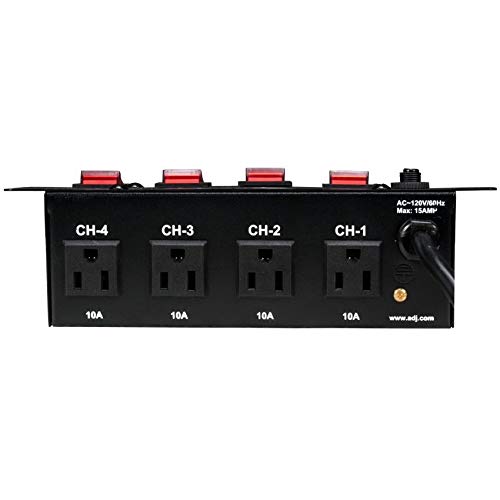 ADJ Products PC-4, AC Power Center, Central Power Control for DJ Booth or Light Show