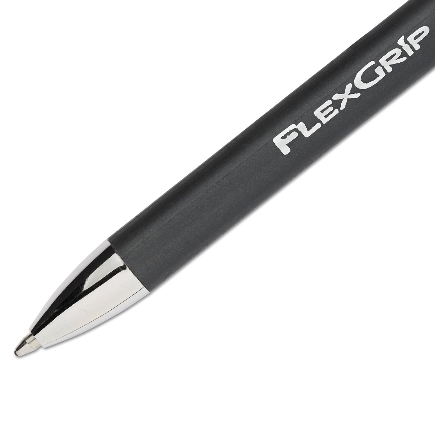 Paper Mate 85580 FlexGrip Elite Ballpoint Retractable Pen, Black Ink, Medium, Dozen