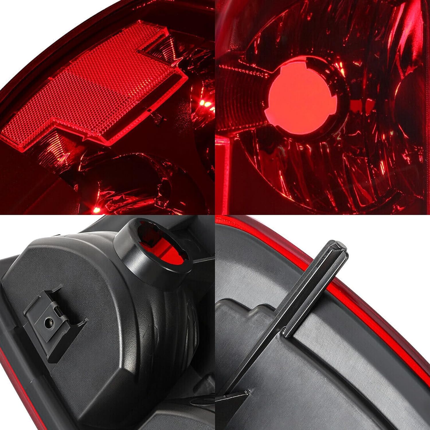 EPIC LIGHTING AMOE Style Halogen Tail Lights Lens & Housing Only Assembly Replacement for CHEVROLET GMC ISUZU 04-12 Colorado Canyon 06-08 Pickup [ GM2800164 GM2801164 25821848 25821849 ] Pair