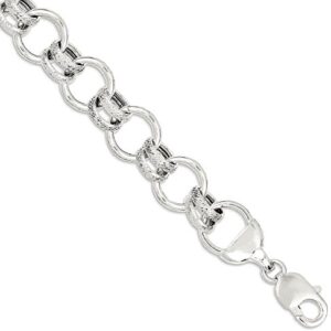 IceCarats 925 Sterling Silver Chain Bracelet 7.5 inch