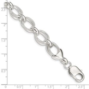 IceCarats 925 Sterling Silver Link Chain Bracelet 7.5 inch