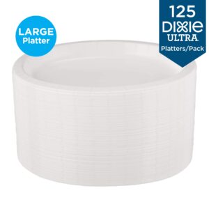 Dixie Ultra Large Heavy-Weight Paper Platters by GP PRO (Georgia-Pacific), White, SX11PLW, 500 Count (125 Platters Per Pack, 4 Packs Per Case)