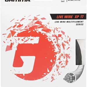 Gamma Sports Live Wire XP Tennis String, Black, 17g