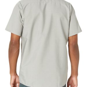 Red Kap Men's Specialized Pocketless Work Shirt, Light Grey, Short Sleeve 2X-Large