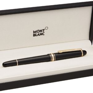 Montblanc Meisterstuck Hommage a Frederic Chopin Fountain Pen 145, Black with Gold Trim 01518 Classique Style 106514