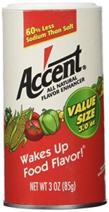 accent flavor seasoning spice all natural food enhancer 3 oz