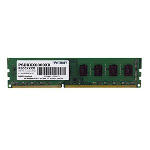 patriot signature ddr3 ram 8gb (1x8gb) 1600mhz cl11 udimm desktop memory module - psd38g16002