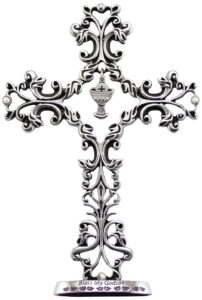 cathedral art (abbey & ca gift godson communion cross, 5-inch, silver