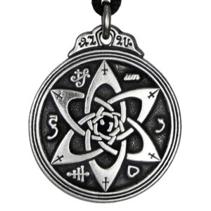 Talisman for Poets, Writers and Actors Amulet Pentacle Necklace