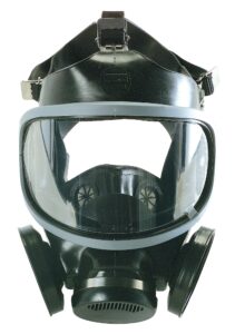 msa 471298 hycar rubber ultra-twin full-facepiece respirator, small