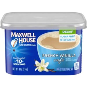 maxwell house international decaf french vanilla mix, 4 oz